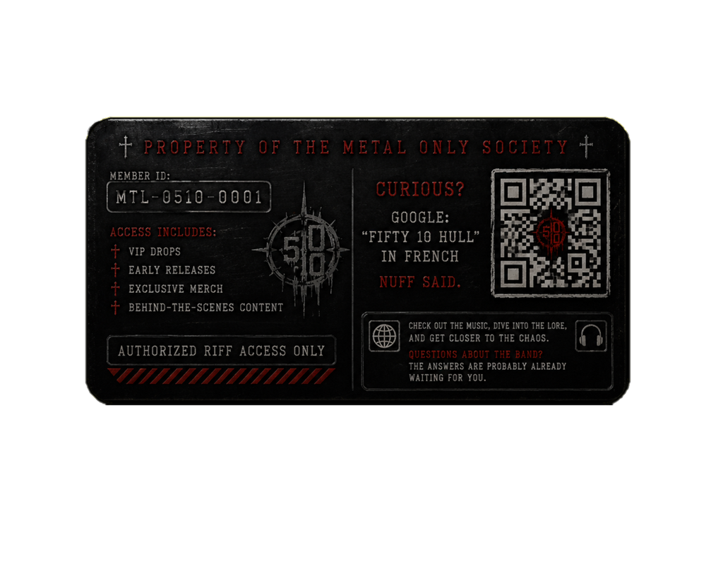 Certified Metal Only Member Card